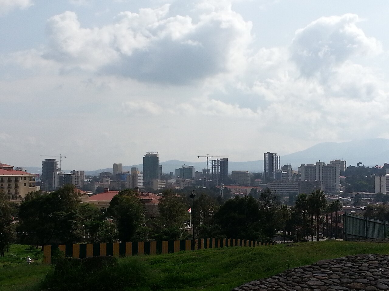 Panorámica de la ciudad de Adís Abeba.